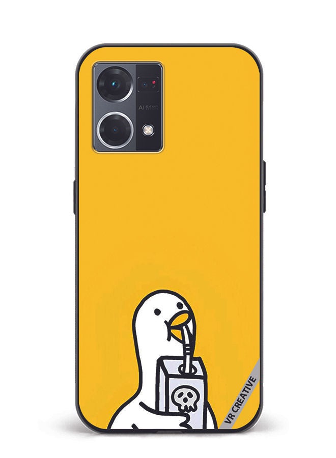 VR CREATIVE Protective Case Cover For Oppo Reno8 4G Duck Design Multicolour - Image 1