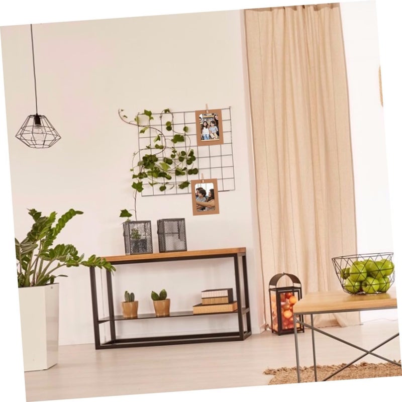 GALPADA 30pcs Wall Photo Frames Hanging Paper Picture Frames Set 5-inch White Black Kraft Paper, Lightweight Decorative Photo Wall Hanging for Home Décor - Image 4