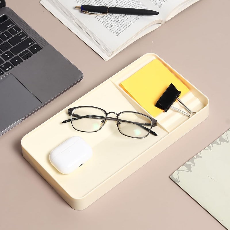 GadgetBite Desk Organiser Office Table Tray for Home Office Organizer Polyvinyl Chloride Desktop Tray for Office Home Stationery Pen Pencil Coins Notes Specs Earphone Cable Cord Gadget Accessories - Image 5