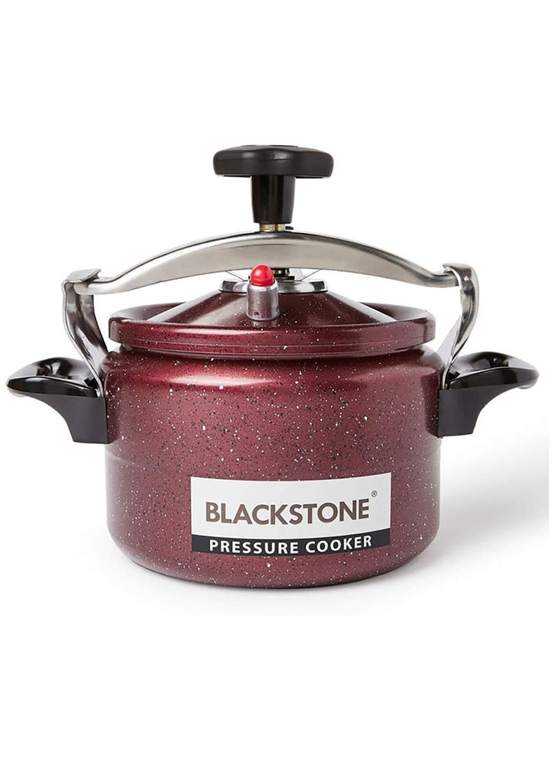 20 LiterLiters GRANITE Pressure Cooker INDUCTION Base Heavy Duty Aluminium With Lid 20L DURABLE Handles Heat Resistant Sides Burgundy