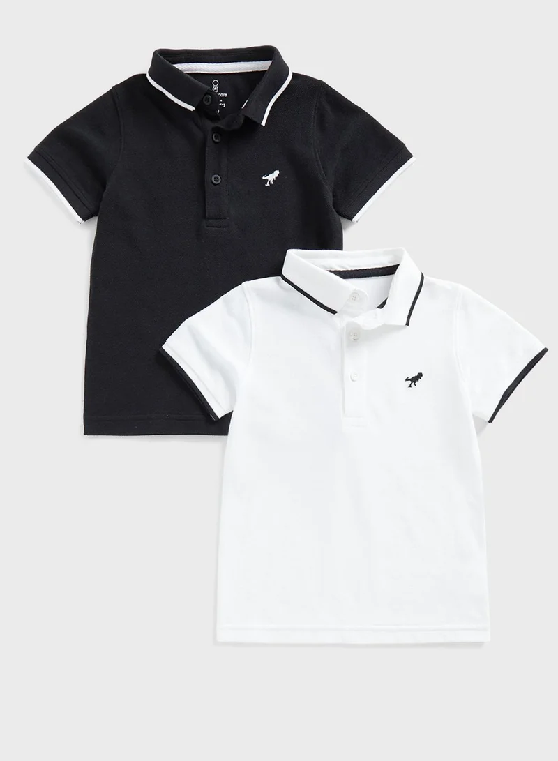 mothercare Kids 2 Pack Essential Polo