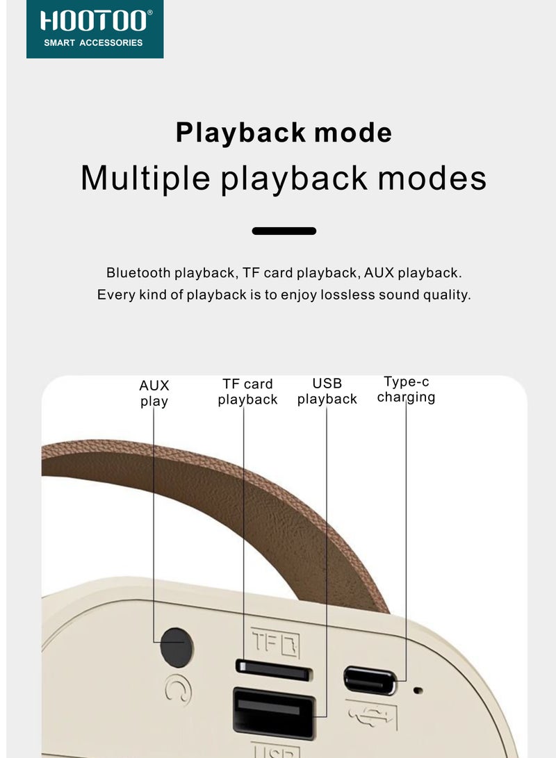 هوتو مكبر صوت كاريوكي بمكرفون وسماعه صغير. مكبر صوت بلوتوث بأضائه متغيرة. سماعه مكبر صوت مع مايكرفون لا سلكي بازرار تحكم. سماعه بلوتوث بصوت قوي وواضح. سماعه سبيكر  بازرار تحكم بالسبيكر. سبيكر بلوتوث بمدخل ذاكرة SD. - Image 2