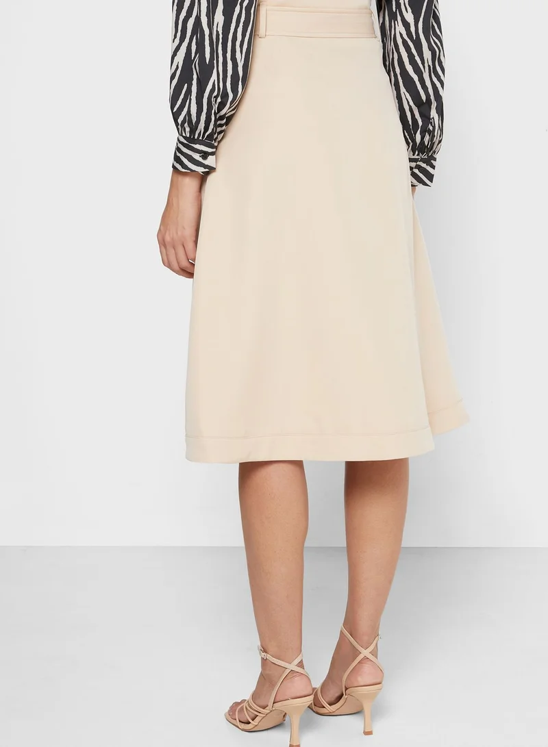 ELLA Paperbag Belted Skirt