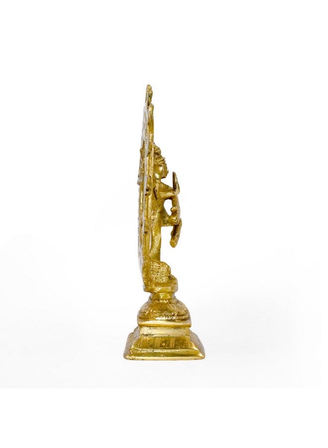 Pick End Now Brass Lord Shiva Shankar Dancing Natraj/Nataraja Statue | Product Dimensions - LxBxH - 18.5 X 4.5 X 22Cm, Weight 1.5 Kg - Image 3