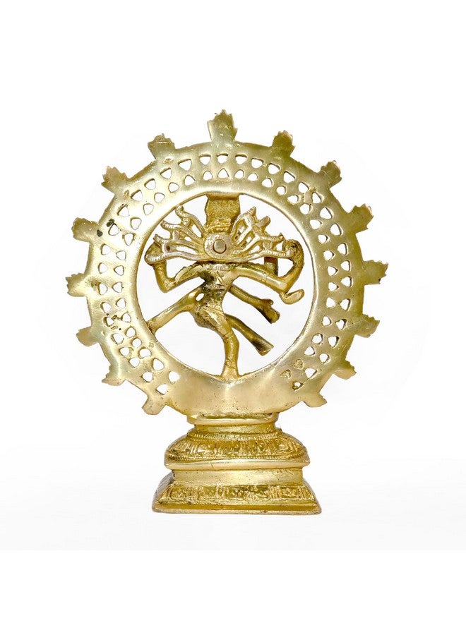 Pick End Now Brass Lord Shiva Shankar Dancing Natraj/Nataraja Statue | Product Dimensions - LxBxH - 18.5 X 4.5 X 22Cm, Weight 1.5 Kg - Image 2