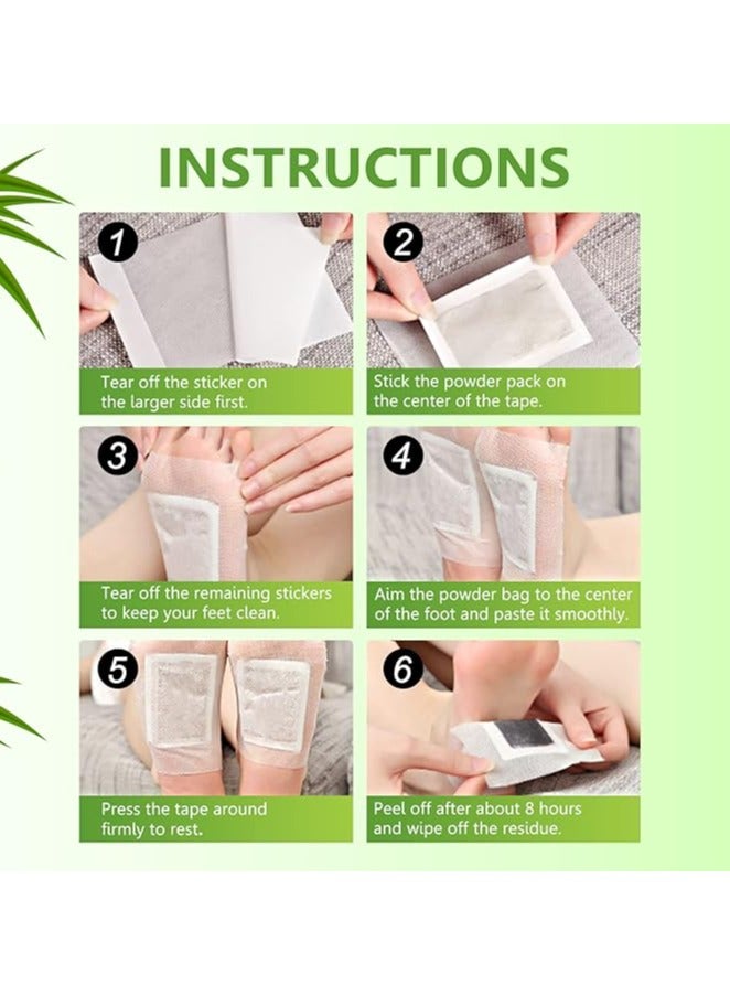 Kinoki Detox Foot Patch Bamboo Pads Patches With Foot Care Tool Improve Sleep Slimming Feet Sticker - Image 4