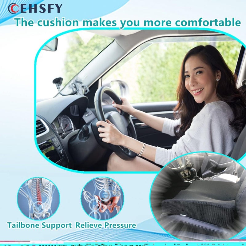 COEHSFY Memory Foam Seat Cushion for Office Chair, Car Seat, and Wheelchair - Image 4