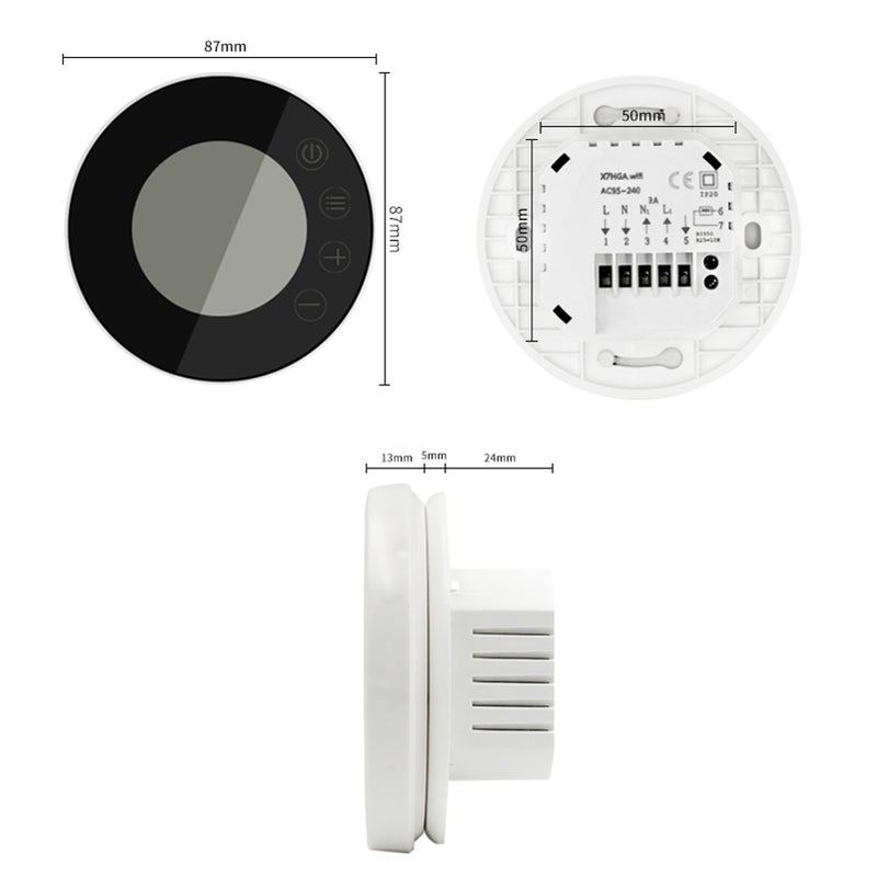 Tuya WiFi LCD Display Intelligent Thermostat Programmable Temperature Controller APP Control Compatible with Google Home Voice Control - Image 5