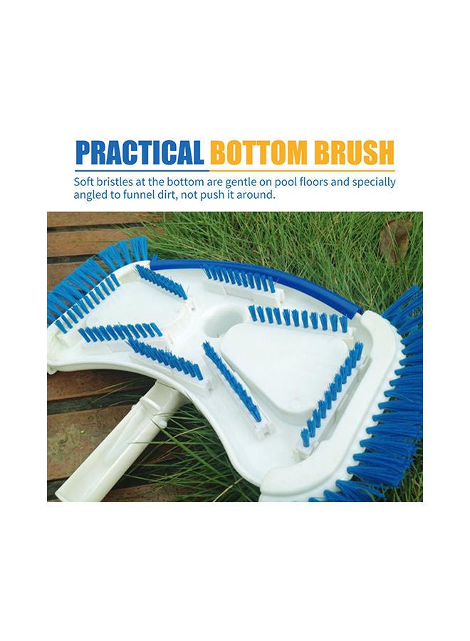 Y&D Swimming Pool Flexible Surface Cleaning Brush Blue/White 35x5x20centimeter - Image 3