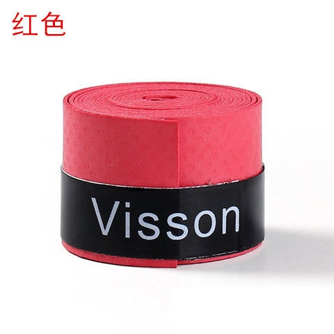 Generic Sweat Belt Feather Racket Racquet Plane Badminton Racket Hand Glue Frosted Non-slip Badminton Hand Glue Sweat Belt Red