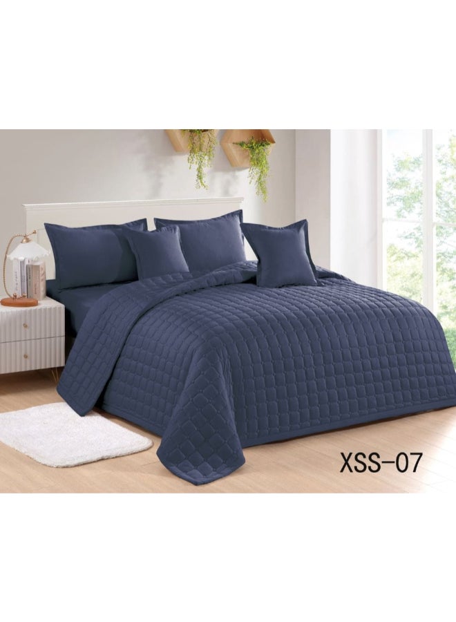 Oliva | Compressed plain sheared bedding set 6 pieces 240*220 cm - Image 1