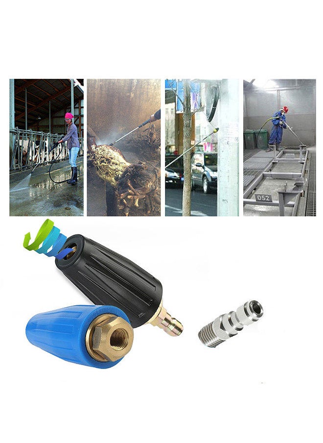 Generic - Pressure Washer Tips Turbo Nozzle 4000psi Max Rotating Pressure Washer Nozzle with 1/4'' Quick Connect for Remove Ads Bark Rust - Image 1