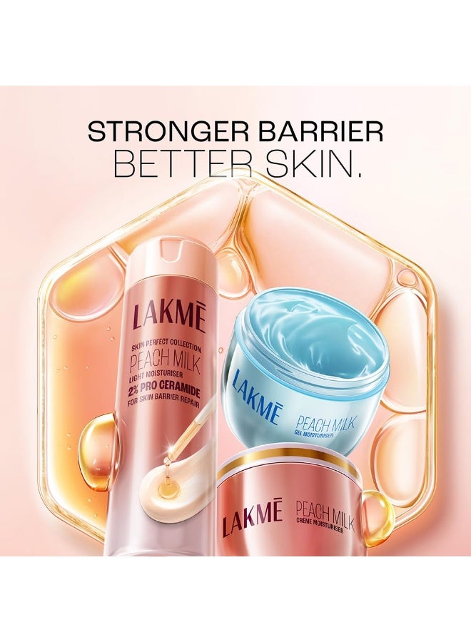 Lakme Peach Milk Pro Ceramide Moisturizer with Vitamin E for Deep Moisturizing and Skin Strengthening | With Skin Conditioner| For Dry, Normal & Sensitive 200ml - Image 4