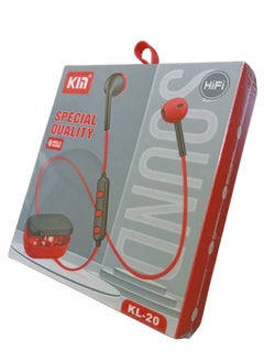 KIN Kin Hi-Fi Wireless Headphone KL- 20 Black-Red  - Image 1