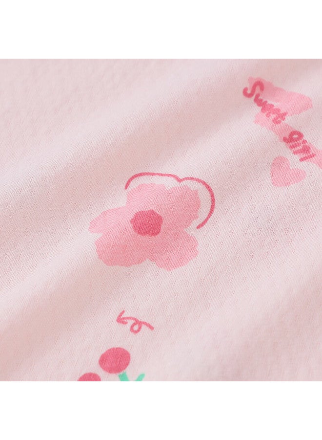 Red Bean Children'S Cotton Home Wear Short Sleeve Set Boys And Girls Summer Thin Air Conditioning Clothes J3358 Berry Red 165 - Image 5