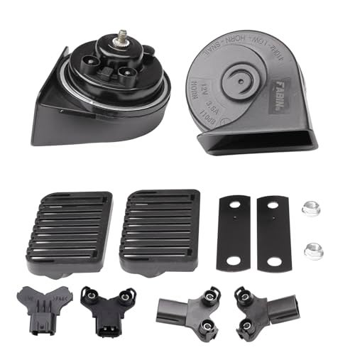 AOLIHAN Car Horn Compatible with Hyundai, 12V Waterproof Snail Horns Loud 125db High/Low Tune (Horn with Plug for Hyundai) - Image 1
