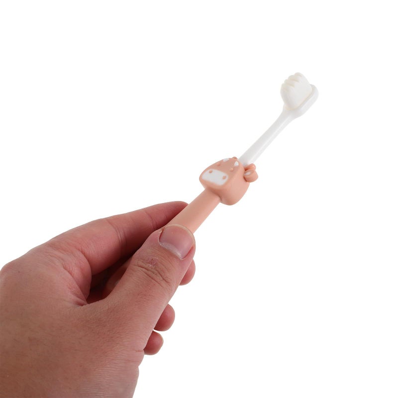 Garneck 3pc Toothbrush Set Fine Soft Bristles Non Slip Deer Design - Image 4