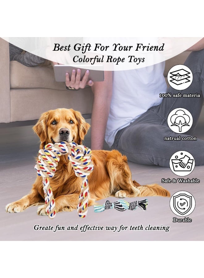 NNC PETS Puppy Toy set with 100% cotton material, Durable and Washable, Squeaky Plush Toys with Chicken, Plush Rope, Dinosaur and Cotton Rope, Combo Toy Set for Playing, Interactive, and Training, 4pcs - Image 5