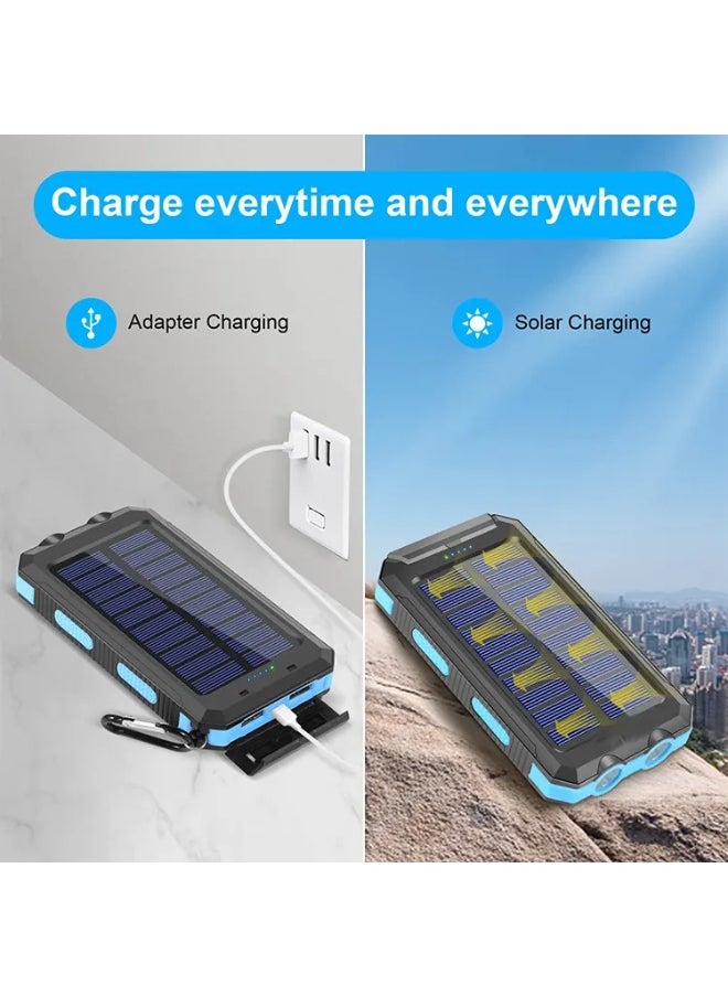 Generic S005 Solar Power Bank with Built-in Torch – Portable Outdoor Charger with Solar Panel and LED Flashlight  - Image 5