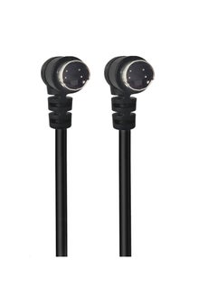 S-Video Video Cable 4-pin SVHS Camera Home Theater DSS Receiver Video Recorder DVR, PVR-Color:S-vdieo 4p Male Double Bend-Line Length:50cm