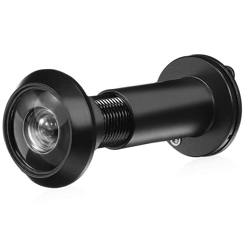 Wide Angle Door Peephole Viewer Stainless Steel Privacy Cover Digital Security Kit - Image 2