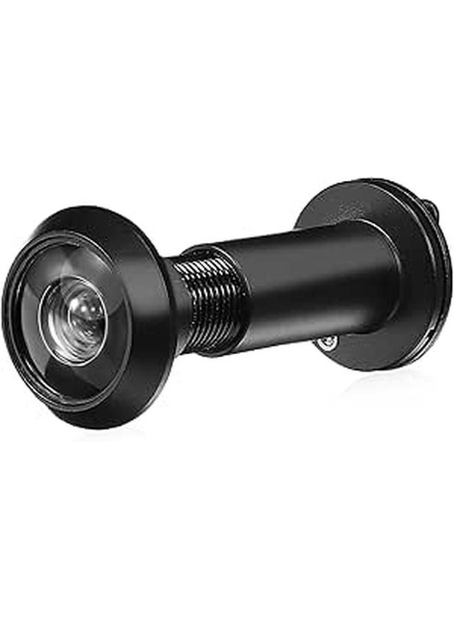 Wide Angle Door Peephole Viewer Stainless Steel Privacy Cover Digital Security Kit - Image 1