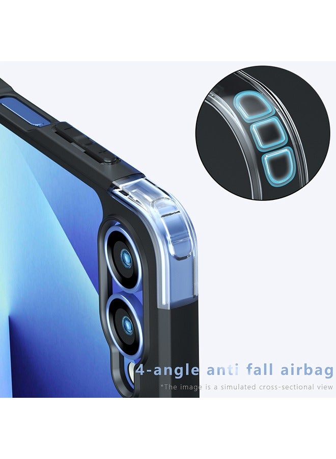 Case for Samsung Galaxy Z Flip 7 5G (2025), Frosted Translucent Back Protective Slim Phone Cover, Anti-Fingerprints, Anti-Fall Drop Protection, TPU High Quality Material Shockproof Case (Black) - Image 3