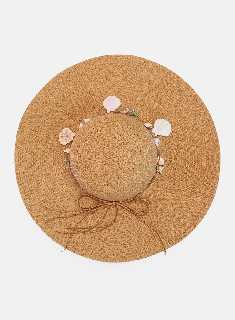 صوص هاوت Women's Bahama Sun Hat - Tan Brown