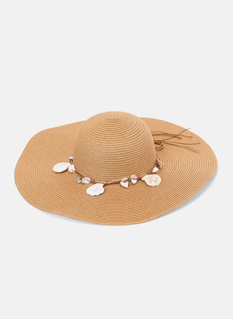 صوص هاوت Women's Bahama Sun Hat - Tan Brown
