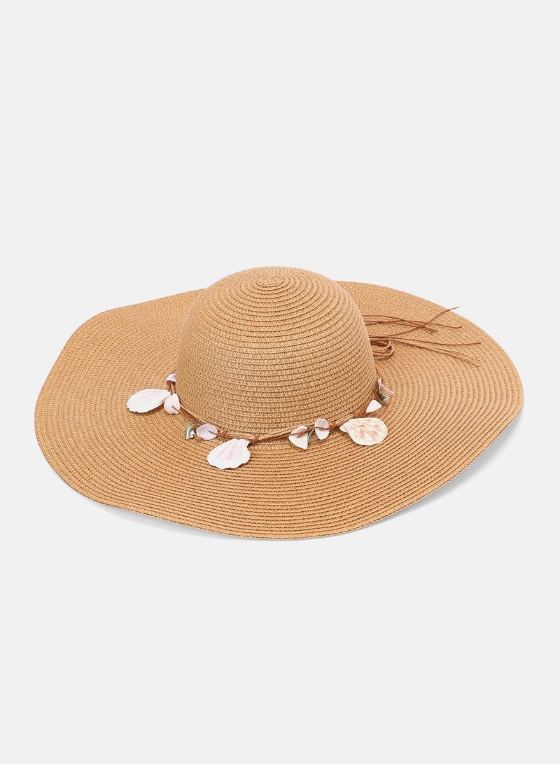 Haute Sauce Women's Bahama Sun Hat - Tan Brown  - Image 5
