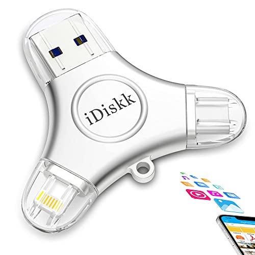 iDiskk App*le Certified iDiskk 1TB iPhone 17 and 16 Photo flashdrive for iPhone Photo Stick USB -C iPad Pro Android Samsung for iPhone 15/14/14 PRO/13/13 PRO/12 pro/12/11, Thumb Drive for iPhone Photos - Image 1