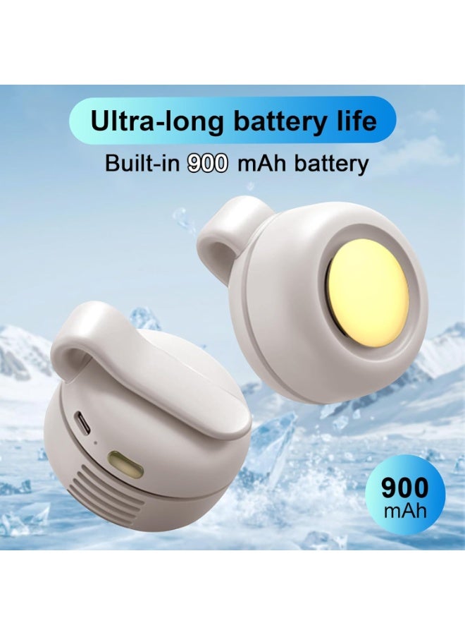 lfcforldx Portable Electric Mini Bladeless Fan, Silent Mini Adjustable Clip-On USB Rechargeable Fan, 3-Speed Ultra-Quiet Personal Cooling Fan - Image 5