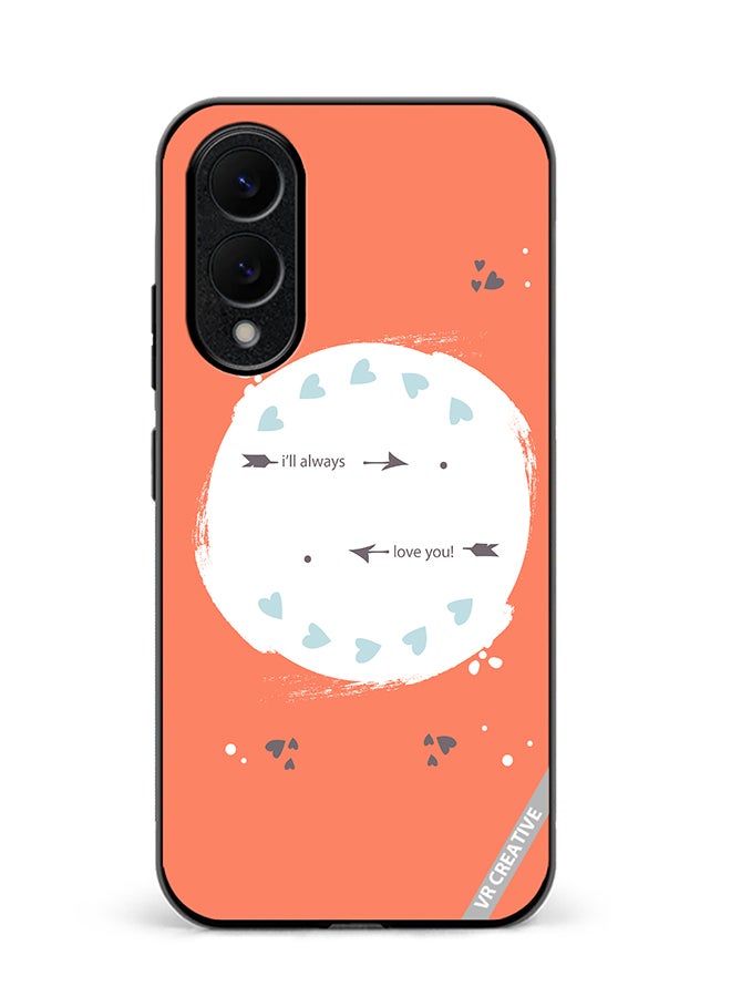 Protective Case Cover For Samsung Galaxy S25 Edge I Will Always Love You Design Multicolour