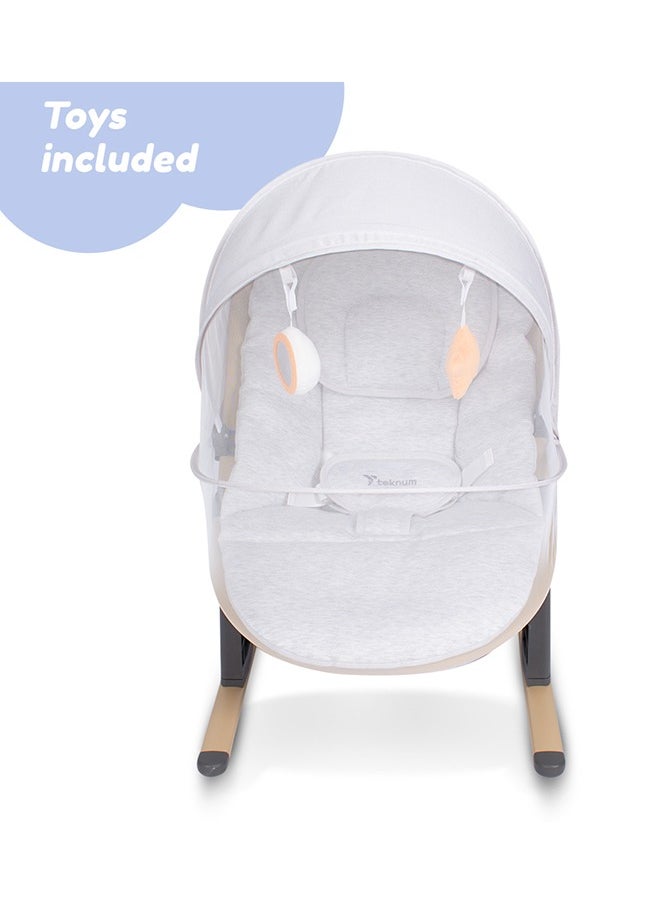 3 Stage Baby Bouncer / Recliner Seat W/ Mosquito Net - Ivory - pzsku/ZB6CA782ADD21DE39669FZ/45/_/1723197610/4a576d30-d021-4bb4-a5da-34e8948f394e