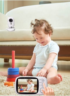 Generic 3.2''LCD 270P Wireless Video Baby Monitor with with Camera and Audio,Night Vision,Temperature Display, 2-way Talk, VOX, 8 Lullabies No WiFi  - Image 3