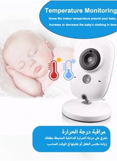 Generic 3.2''LCD 270P Wireless Video Baby Monitor with with Camera and Audio,Night Vision,Temperature Display, 2-way Talk, VOX, 8 Lullabies No WiFi  - Image 5