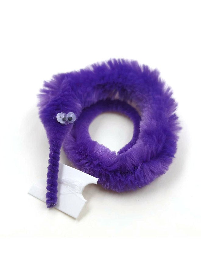 Caterpillar Seahorse Elf Magic Props Exotic Toy Magic Worm Funny Cat Worm Bulk In Stock-Color:Purple - Image 1