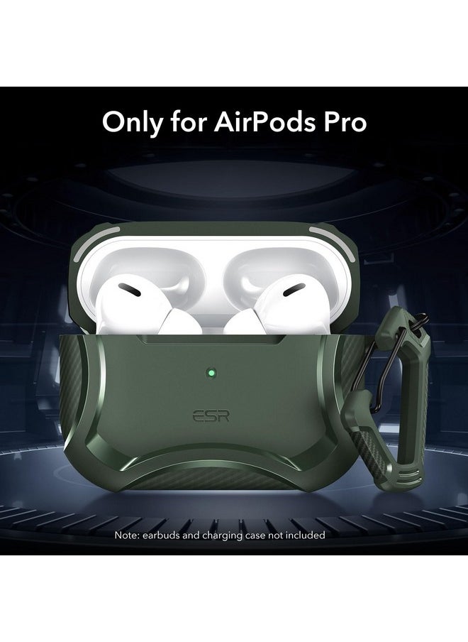 اي اس ار جراب ESR لسماعات AirPods Pro 2، متوافق مع MagSafe، شحن لاسلكي HaLolock، حماية قوية من السقوط، TPU، غطاء مغناطيسي متين لسماعات AirPods Pro الجيل الأول/الثاني (2023/2022/2019)، أخضر  - Image 2