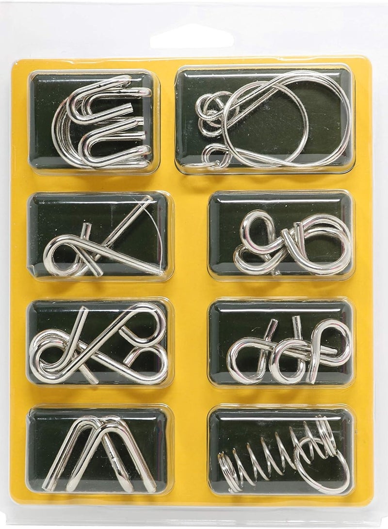 Brain Teasers Metal Wire Puzzle Toys - Assorted Metal Puzzle Toys for Gifts, Party Favors, Prizes, Disentanglement Puzzle, Unlock Interlock Toys IQ Puzzle Brain Teaser Educational Toy Set of 24  - Image 2