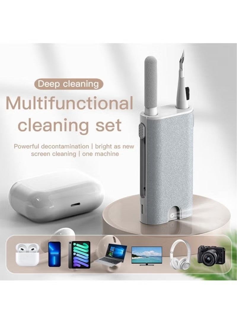 5 in 1 Electronics Cleaning Kit Laptop Screen Cleaning Kit Multifunctional Bluetooth Headphone Cleaning Tool for Computer Camera Lens Phone Laptop Bluetooth Headset - Image 3