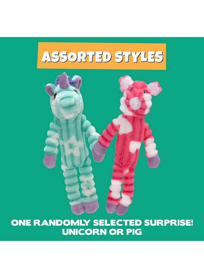 Pet Factory Shake & Squeak Cuddlez Plush Dog Toy, Randomly Selected - Pig OR Unicorn, One Size - Image 3