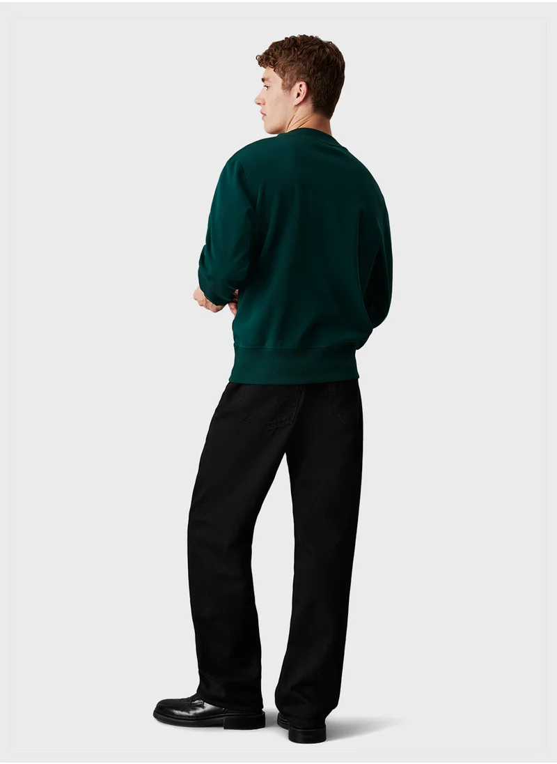 كالفن كلاين جينز Logo Print Crew Neck T-Shirt