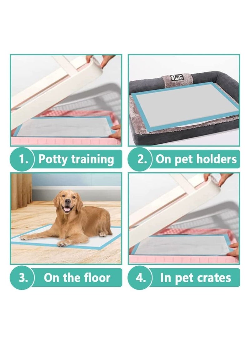 Cherry Medical Supply 70-Pieces Packed in 7 Pouches 60 cm x 90 cm XL Pet Training Pads & Puppy Pads Super Absorbent Pee Pads for Dogs, Leak-Proof Potty Training Pads for Puppies Cats Rabbits Pet Pads  - Image 2