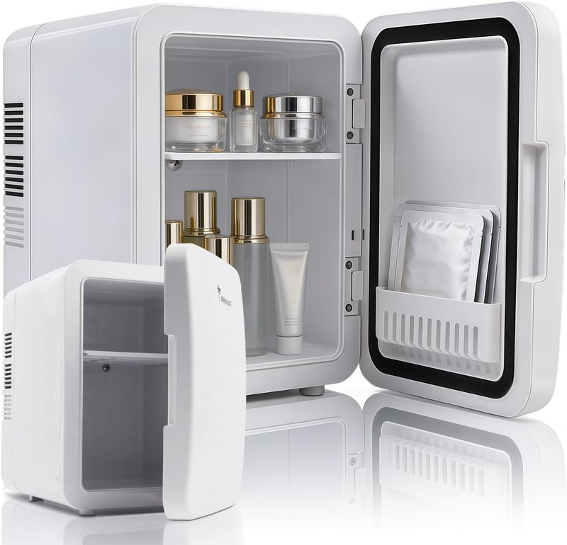 Wahacool 4L Mini Refrigerator, Portable Mini Fridge - Dual Cooling/Warming, Car refrigerators, Ultra-Quiet, Lightweight, AC/DC - Ideal for Car Use, Skincare, Cosmetics, Drinks & Breastmilk Storage - Image 1