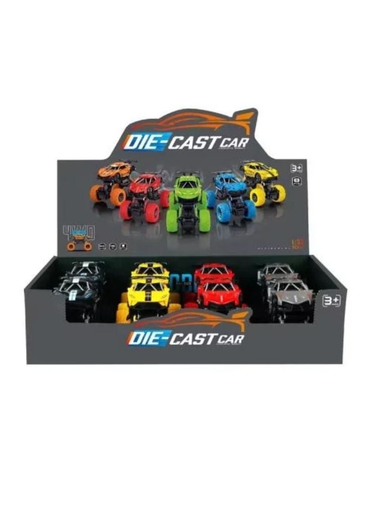 بريميم مجموعة سيارات الوحش المصبوبة - مركبات صغيرة قابلة للسحب للخلف من ٨ قطع للأطفال - Image 2
