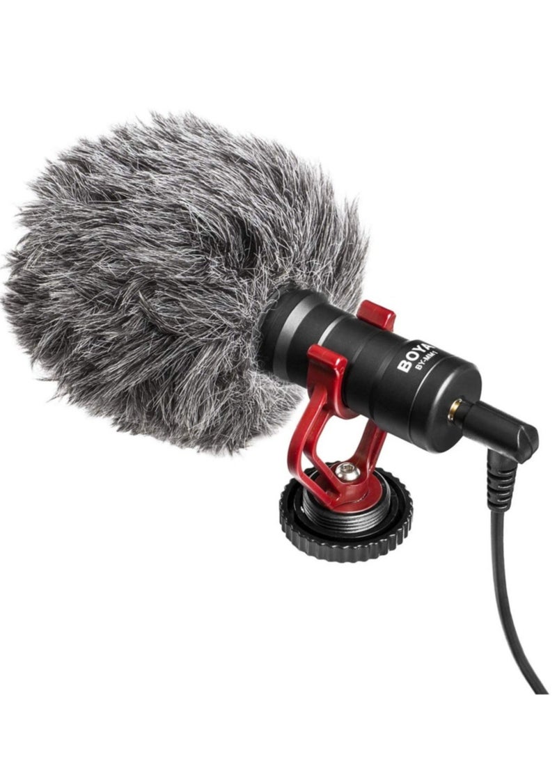 BY-MM1 Video Microphone Youtube Vlogging Facebook Livestream Recording Shotgun Mic For Smartphone/Cameras, Wireless 2.4 GHZ 100 Meter Microphone - Image 2