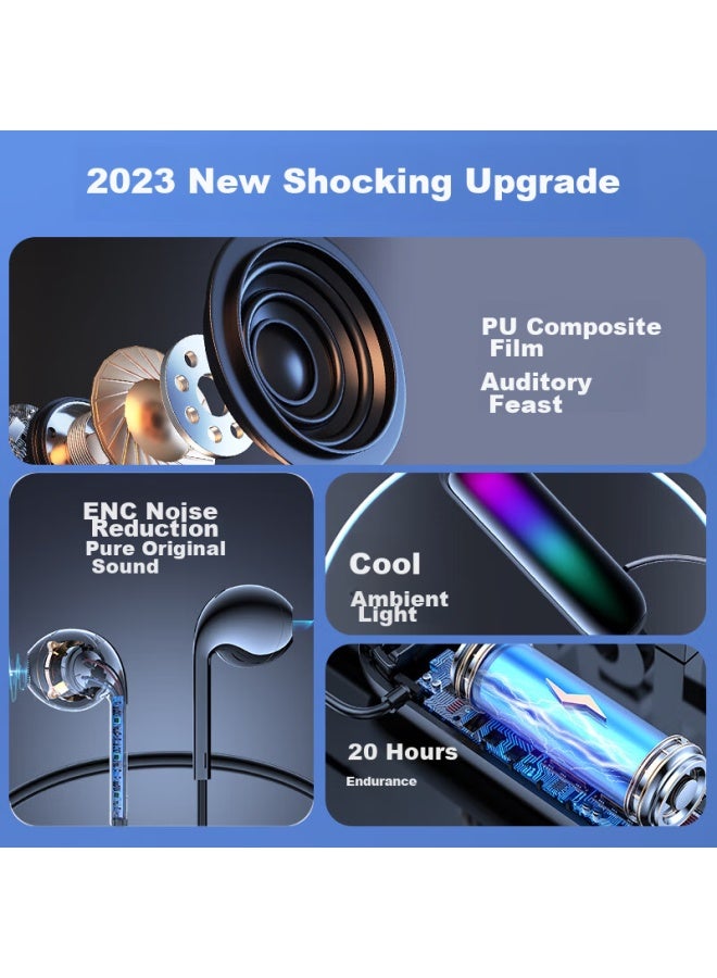 The Good Shepherd Good Shepherd B Wireless Monitoring Headphones For Tiktok Singing, Sound Card In-ear Monitoring, Noise Reduction, Neckband, Earbuds, Outdoor Sports, Running, In-ear Gaming Headset - Image 2