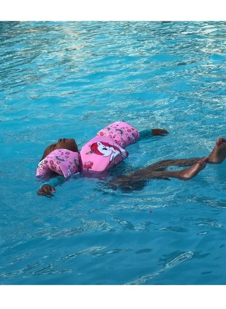 Kids Swim Vest Arm Bands Kids Swim Vest Toddler Swimming Float Vest Baby Buoyancy Safety Swim Aid Kids Learn to Swim Training Jacket for 30-50 Ibs Kids Infant Child 2-6 Years Old  - Image 4