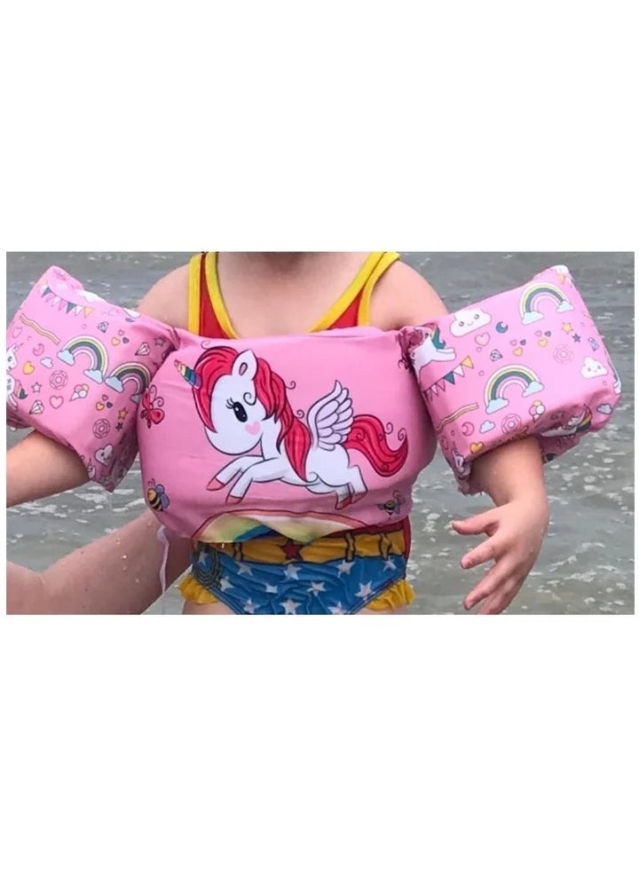 Kids Swim Vest Arm Bands Kids Swim Vest Toddler Swimming Float Vest Baby Buoyancy Safety Swim Aid Kids Learn to Swim Training Jacket for 30-50 Ibs Kids Infant Child 2-6 Years Old  - Image 5