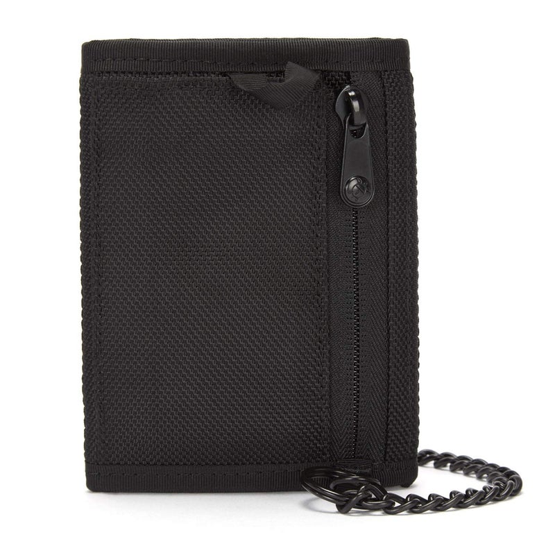 PacSafe Rfidsafe Z50 Rfid Blocking Tri-fold Black Travel Wallet, Black - Image 2